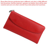 Royal Bagger Long Wallets for Women Genuine Cow Leather Fashion Clutch Coin Purse Card Holder Simple Solid Color Money Clips1489