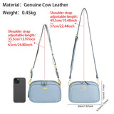 Royal Bagger Stylish Crossbody Bags for Women, Genuine Leather Luxury Shoulder Purse, with Double Shoulder Straps 1670